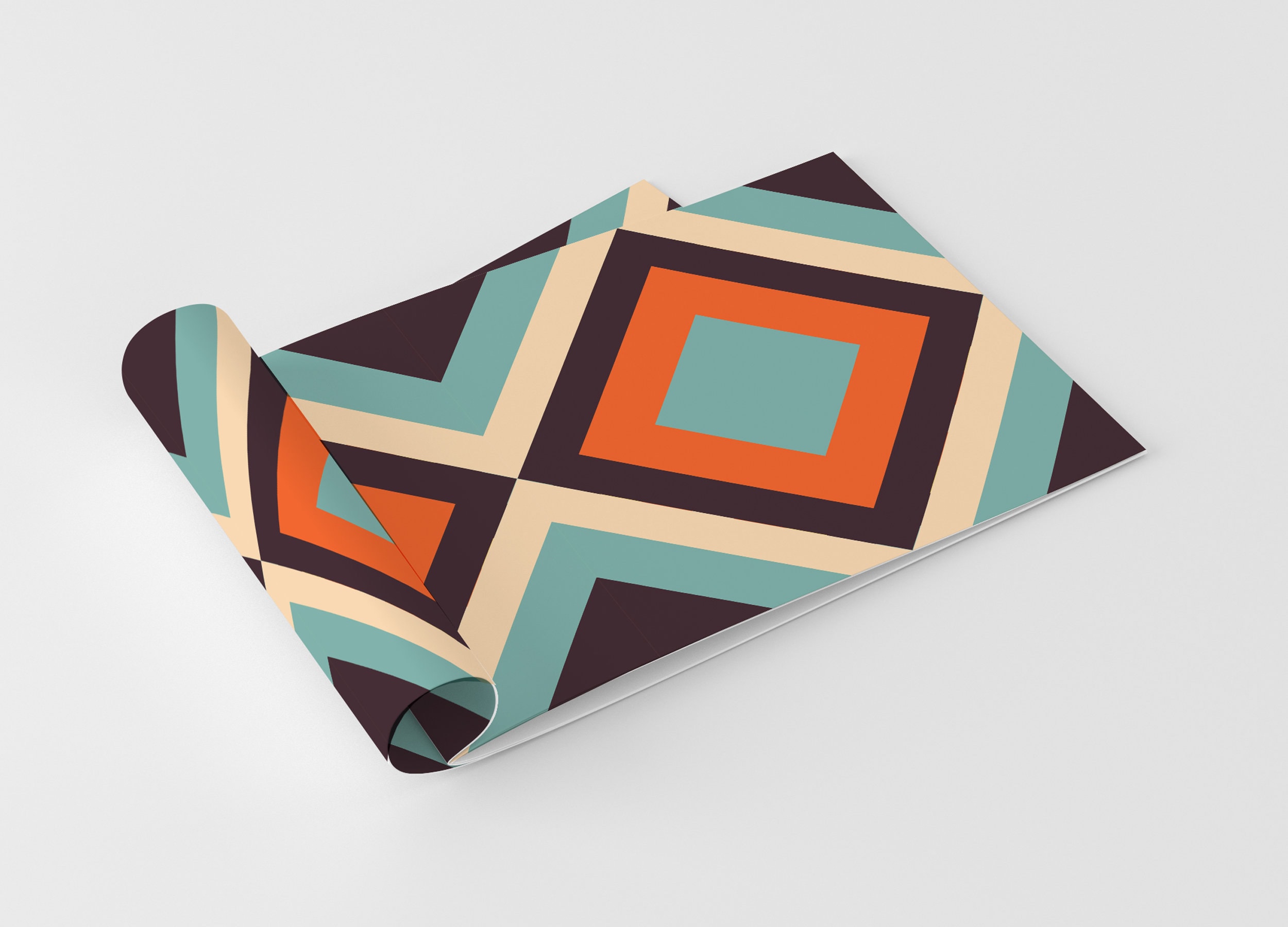 Geometric Diamond Removable Wallpaper | Peel and Stick Mural - Etsy