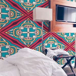 Indian Boho | Indian Boho Removable Wallpaper | Peel and Stick mural | Wall Decor #151