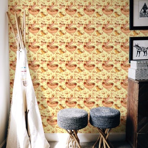 Hotdog | Hotdog Removable Wallpaper | Peel and Stick mural | Wall Decor #84
