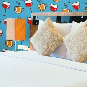 Drink Blue | Drink Blue Removable Wallpaper | Peel and Stick mural | Wall Decor #99