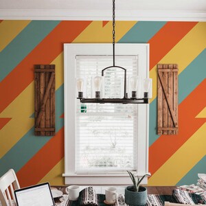 Rainbow Of Piece | Rainbow Of Piece Removable Wallpaper | Peel and Stick mural | Wall Decor #225