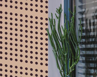 Polka Dot Peel and Stick Wallpaper | Removable Wall Mural | Polka Dot Accent Wall Decor | Self Adhesive Wallpaper