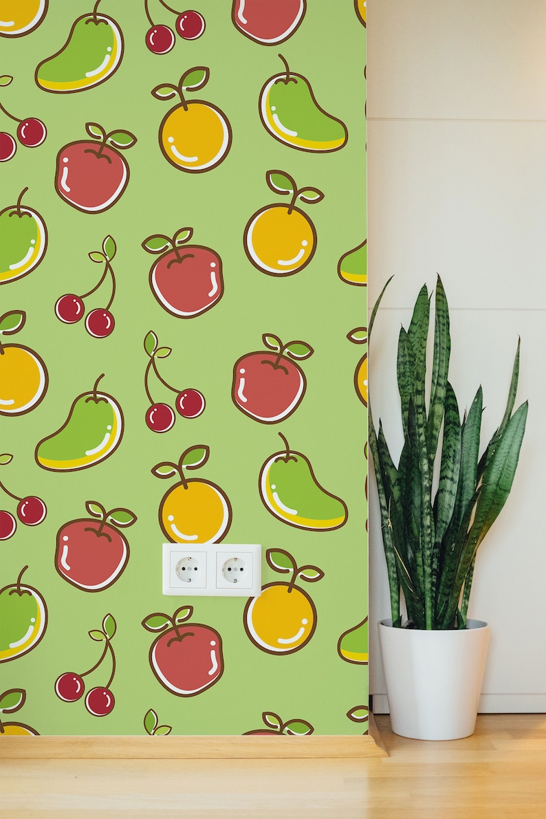 Fruits Fruits Removable Wallpaper Peel and Stick Mural - Etsy