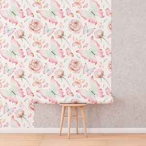 Butterfly Peel and Stick Wallpaper | Removable Wall Mural | Butterfly ...