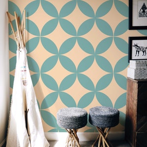 Retro Design | Retro Design Removable Wallpaper | Peel and Stick mural | Wall Decor #224