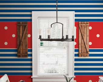 Modern Pattern Peel and Stick Wallpaper | Removable Wall Mural | Modern Pattern Accent Wall Decor | Self Adhesive Wallpaper