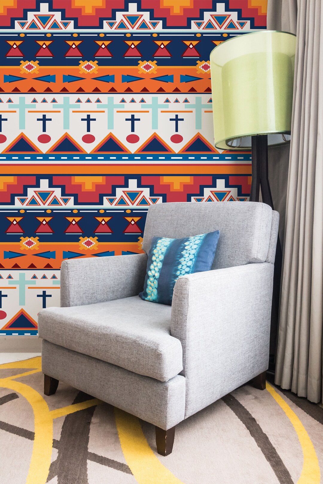 Fabric Pattern | Fabric Pattern Removable Wallpaper | Peel and Stick ...