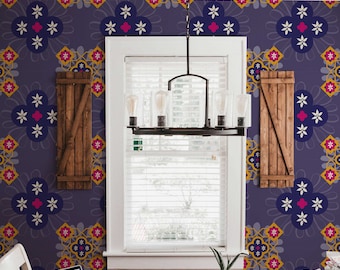 Morocco Peel and Stick Wallpaper | Removable Wall Mural | Morocco Accent Wall Decor | Self Adhesive Wallpaper