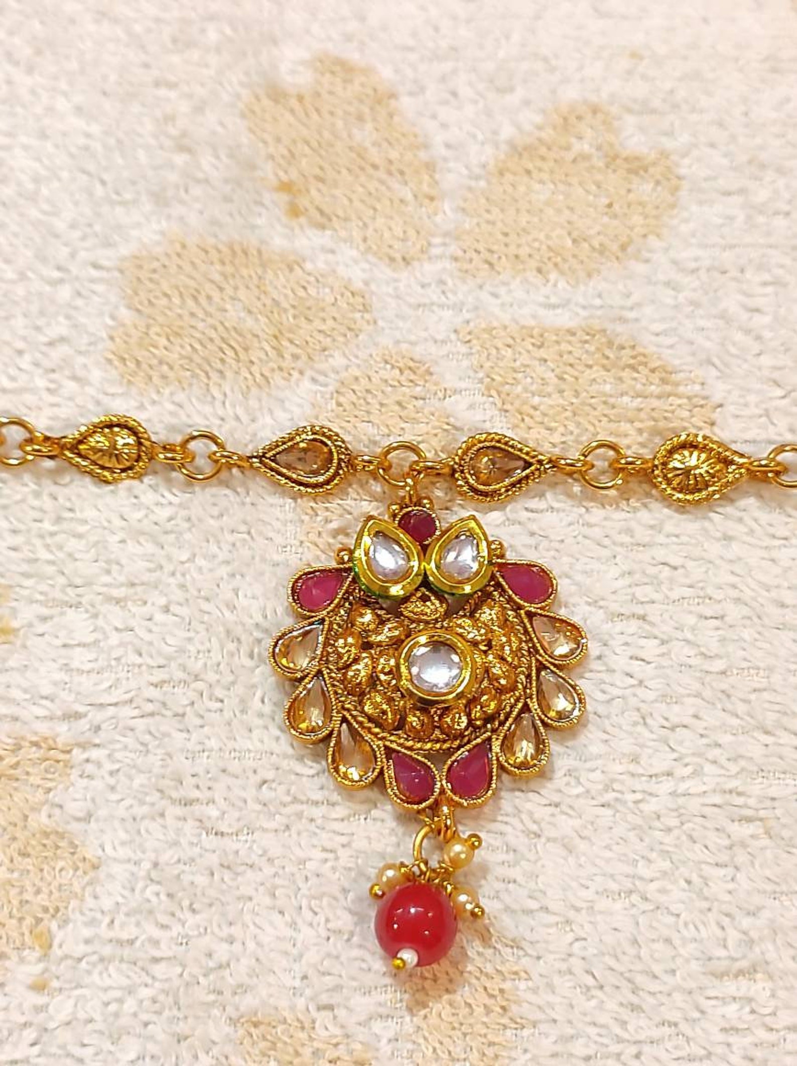 Gold Plated Indian Bridal Jewelry Set / Indian Dulhan Jewelry Etsy