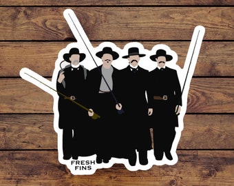 Pegatina de pesca con mosca Tombstone / Pesca con mosca / Pegatina de pesca con mosca / Pegatinas de pesca / Pegatinas del oeste / Pegatina de pesca / Pesca / Vaquero