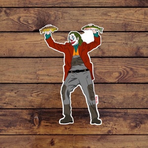 Joker Fly Fishing Sticker | Trout Sticker | Fly Fishing Stickers | Fly Fishing | Fishing Stickers | Joker Sticker | Joker Decal | Fish Gift
