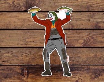 Joker Fly Fishing Sticker | Trout Sticker | Fly Fishing Stickers | Fly Fishing | Fishing Stickers | Joker Sticker | Joker Decal | Fish Gift