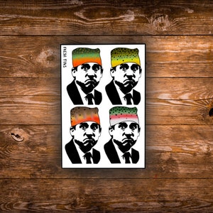 Michael Scott Fly Fishing Sticker, Prison Mike Art, The Office Sticker, Trout Decal, Fishing Gift, Fly Fishing, Fish Art