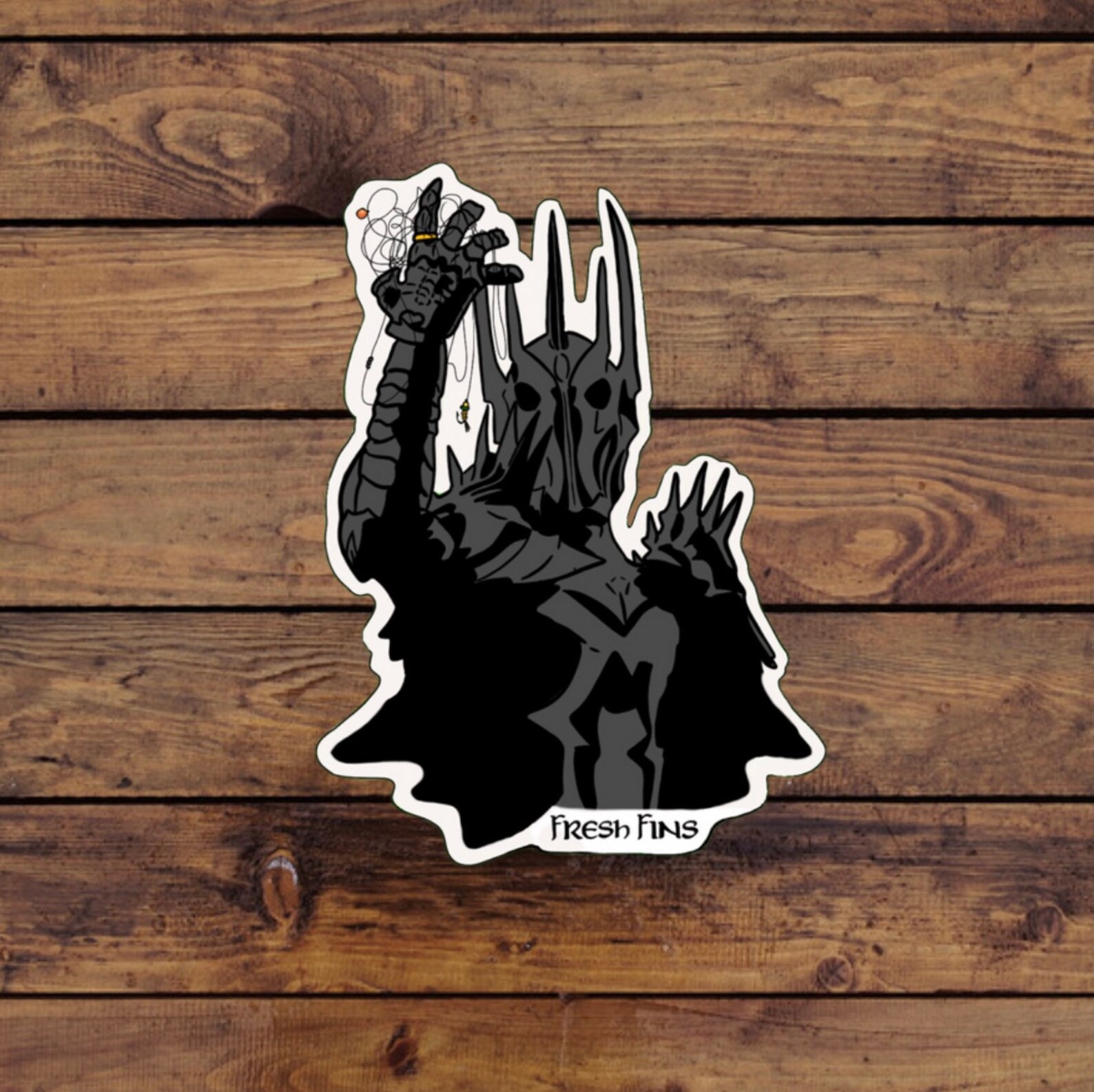 Sauron Fishing Sticker Lord of the Rings Sticker Fly Etsy