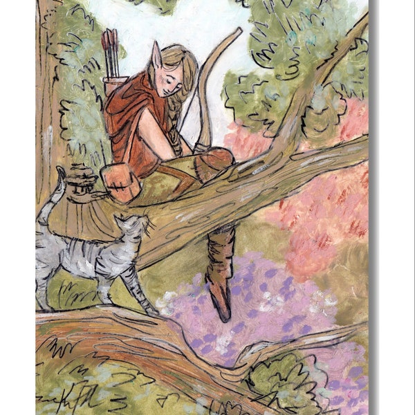 The Ranger rpg class Fantasy Art print