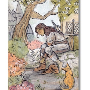 The Fighter rpg class Fantasy Art print