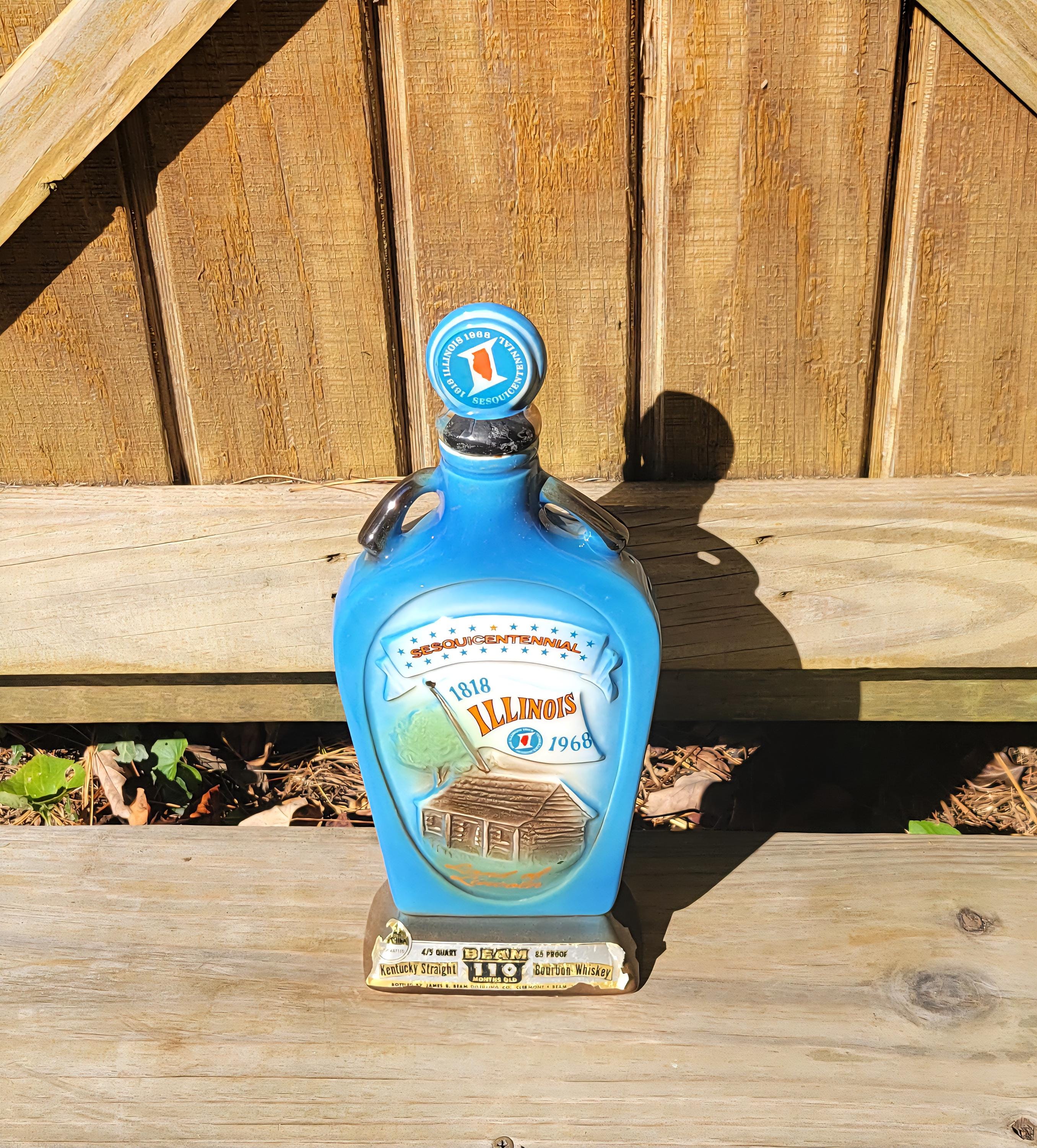 Vintage State Whiskey Decanters - Etsy