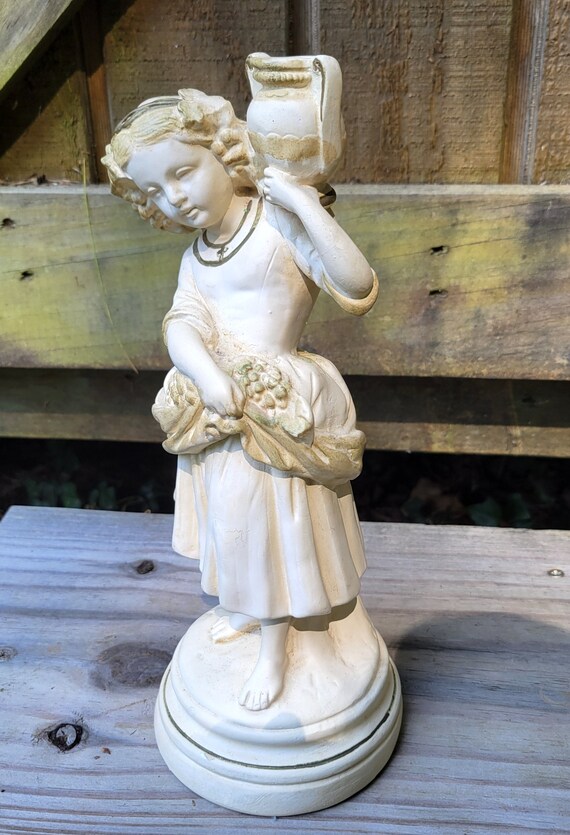 Alexander Backer Vintage Chalkware(abco) Girl & Boy Pair - Etsy