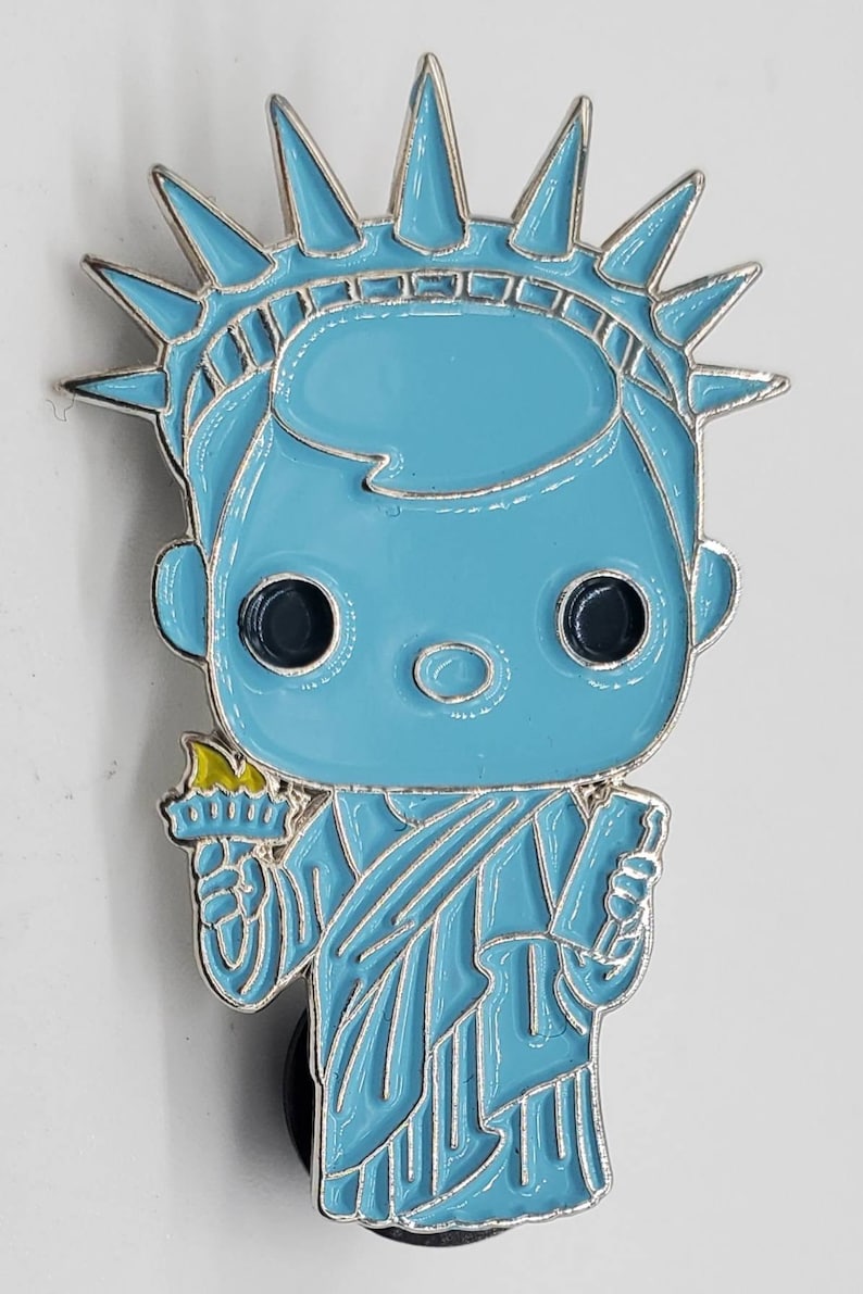 1.5 Inch Statue of Liberty Funko Pop Character Pin Etsy