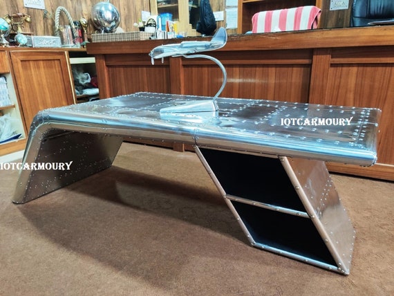 Aluminium Aviator Wing Desk Coffee Table Home & Office Decor ...
