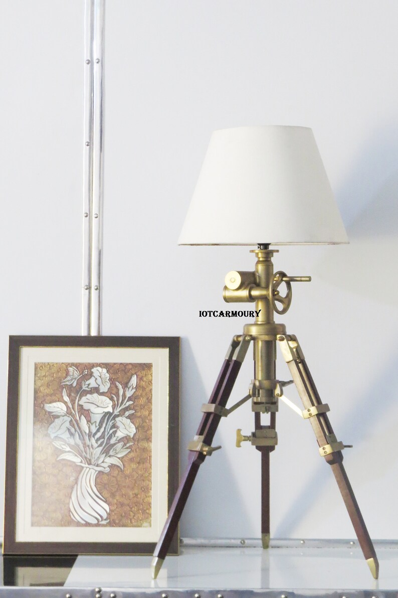 Royal Marine Tripod Table Lamp Adjusted Able Tripod Base Home Etsy