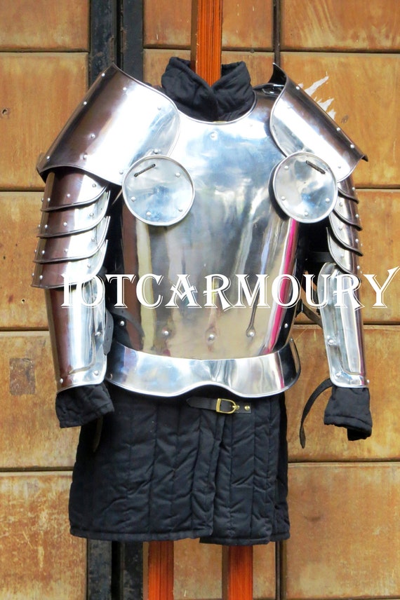Antique Handmade Medieval Knight Warrior Spanish Cuirass Larp Breastplate plain 