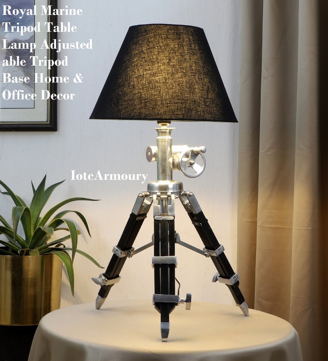 Royal Marine Tripod Table Lamp Adjusted Able Tripod Base Home Etsy