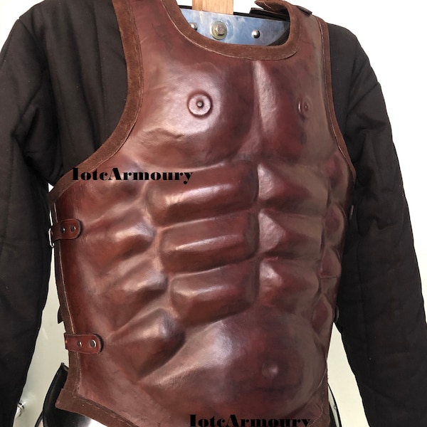 Leather Roman Breastplate Etsy