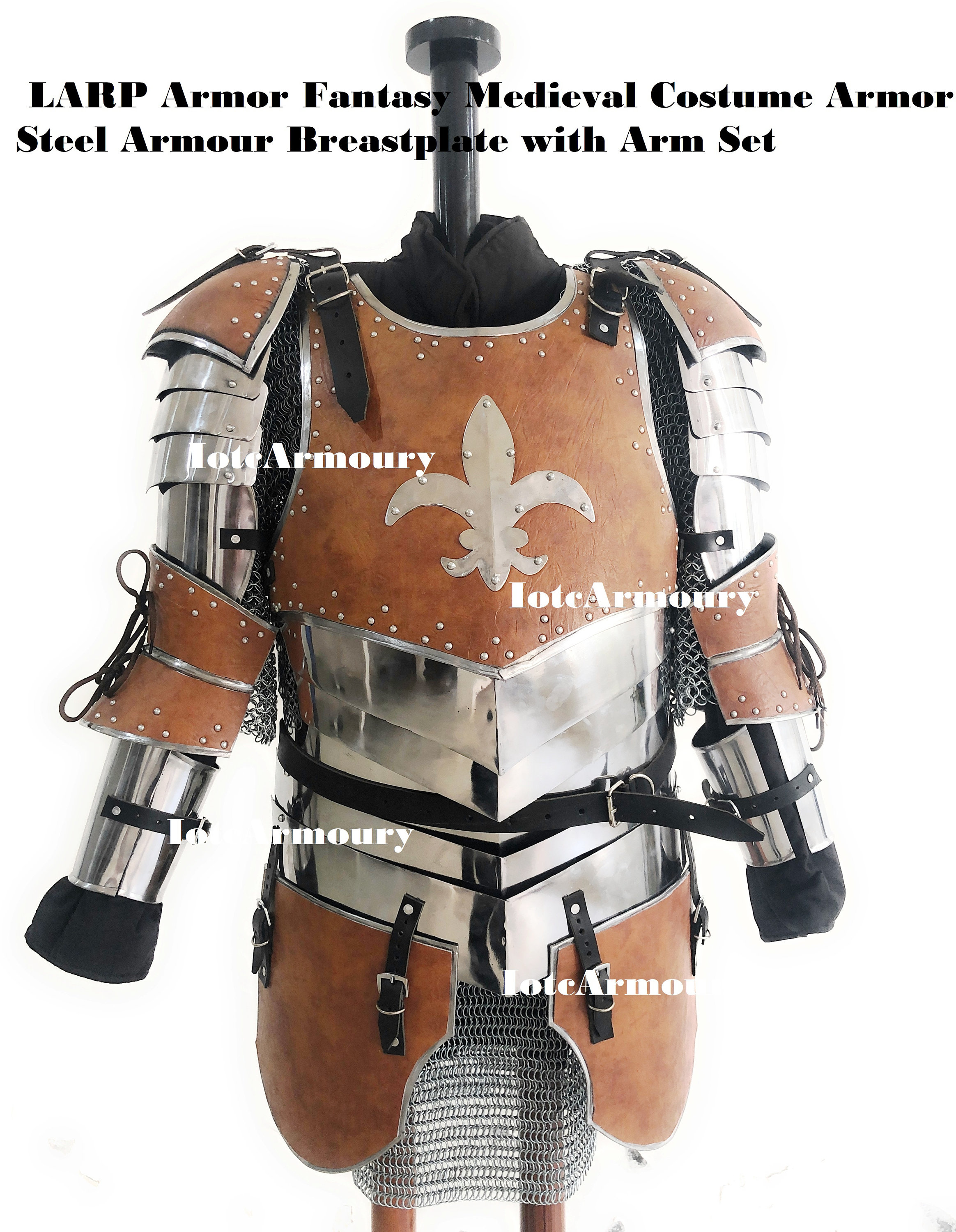 Visit our online shop 2 parts Halloween Costume Cosplay Medieval Armor