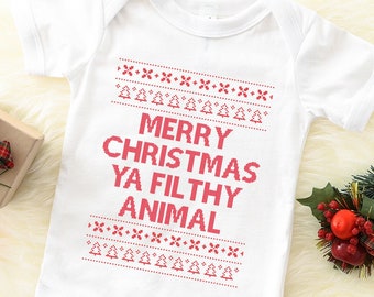 merry christmas ya filthy animal moletom com capuz