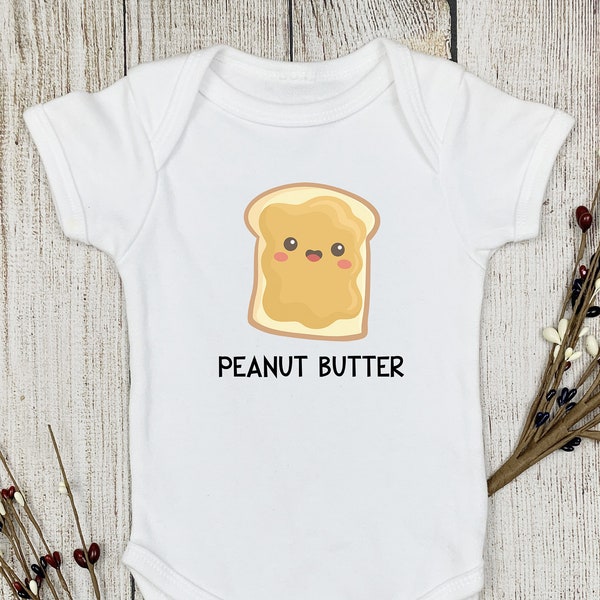 Peanut Butter Onesie® Cute Baby Onesie® Peanut Butter and Jelly Onesie® Best Friends Onesie® Matching Baby Onesie®, Baby Shower Gift, PB&J