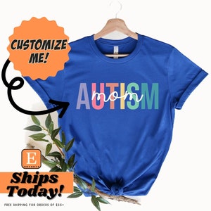 Autism Awareness Shirt, Autism Mom Shirt, Autism Awareness Month, In April We Wear Blue, I Love Someone With Autism, Autism Grandma