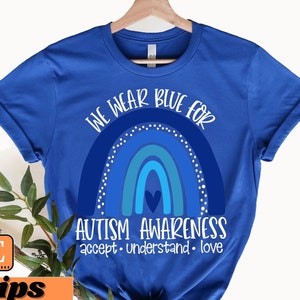 Autism Shirts Awareness TShirt, In April We Wear Blue, Autism Month, In April We Wear Blue, Infinity Autism, Autism Group shirts