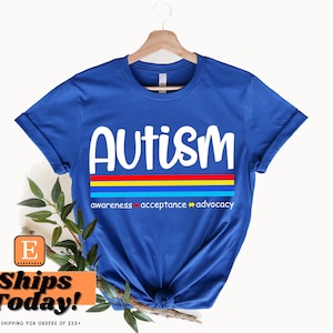 Autism Shirts Awareness TShirt, Autism Awareness Month, Autism Month, In April We Wear Blue, Blue Shirt for Autism Awareness Month,