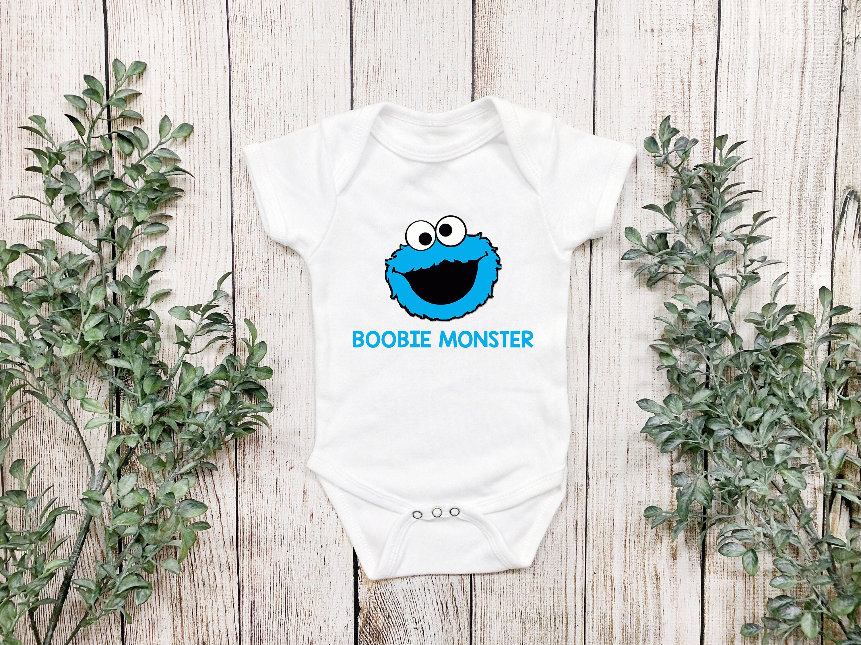 Boobie Monster Onesie® Boobie Monster Funny Baby Onesie® - Etsy
