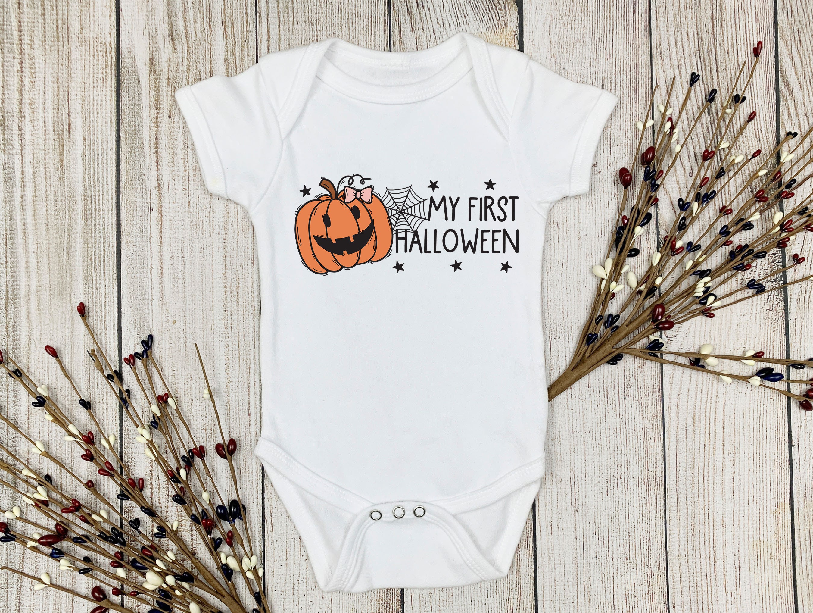 My First Halloween Onesie, Baby's First Halloween Onesie, Halloween