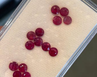 Natural Ryby Round 4-4.5 mm size Gemstone For Jewelry For Her Lovely Gift