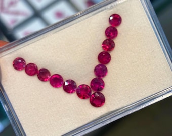 Natural Ryby Round 4 to 5 mm size Gemstone For Jewelry For Her Lovely Gift
