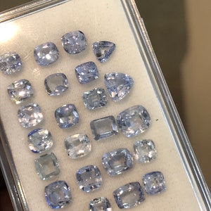 Natural Blue Sapphire.Heat Sapphire Mix size. Pack of 1 piece