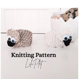 Schapen hoes chocolade-ei BREIPATROON/Lamb Creme Egg Cosy/chocolade Pasen zakje/eenvoudig breipatroon/handgemaakt cadeau-idee