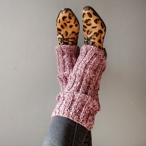 KNITTING PATTERN Legwarmers/Super Easy Pattern/Knit Pattern Leg Warmers, Chunky Pink legwarmers/Kniting Patern Legwarmers/DIY Leg warmers