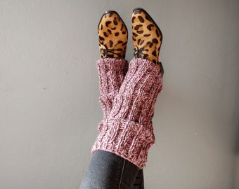 KNITTING PATTERN Legwarmers/Super Easy Pattern/Knit Pattern Leg Warmers, Chunky Pink legwarmers/Kniting Patern Legwarmers/DIY Leg warmers