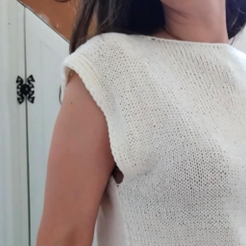 Easy Knit Summer Tee Pattern PDF, Sizes XS-4XL, Beginner Knitting Pattern, Stockinette Top, Relaxed Fit Tee, DK Yarn image 9