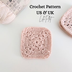 Granny Square CROCHET PATTERN - Granny Square for Making Blanket - Instant PDF Download