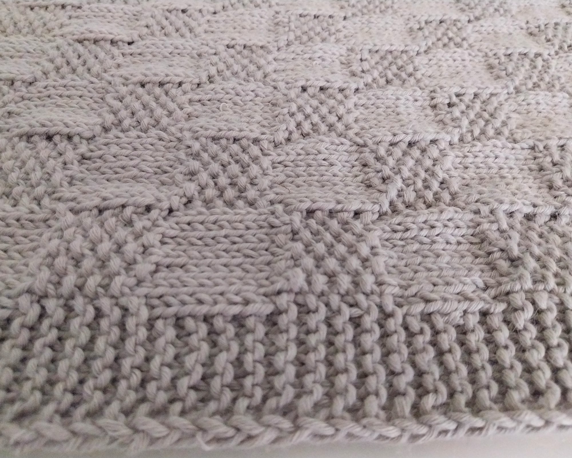 Easy Blanket Knitting Pattern/3 Sizes Worsted Yarn/Baby Blanket/ Large Throw Afghan Knitting Tutorial DIY/Instant Download