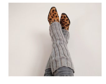 Easy Leg Warmers KNITTING PATTERN/Super Easy Beginner Pattern/Worsted Medium Yarn Leg Warmers/Ribbed Legwarmers/DIY Legwarmers Tutorial
