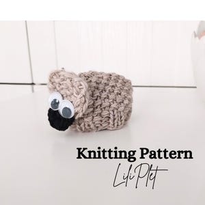 Schapen paasei gezellig BREIPATROON/Paaslam Creme Egg Cover/chocoladegunstenzakje/gemakkelijk breipatroon voor beginners/handgemaakt cadeau-idee