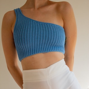 Crochet Tank Top PDF Pattern (Celia One Shoulder Top)