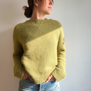 Molde em PDF para suéter raglan de crochê (Raglan simples e bonito)
