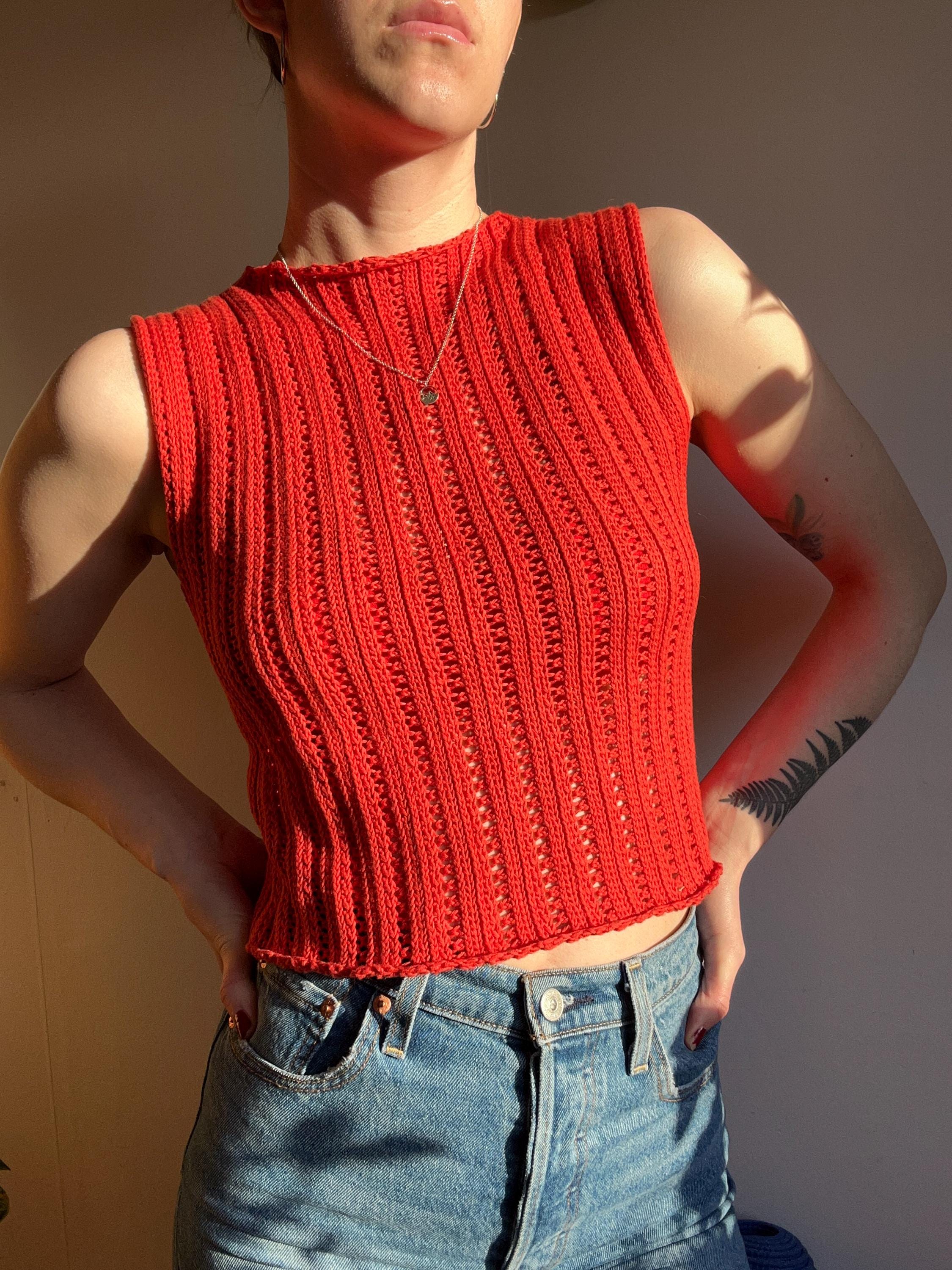 Crochet Mock Neck Top PDF Pattern (Mallory Mock Neck)